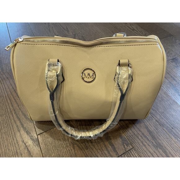 Marilyn Monroe Beige Handbag-Detachable Shoulder Strap-Red Lining-13”x9”x7”- New - Picture 1 of 9